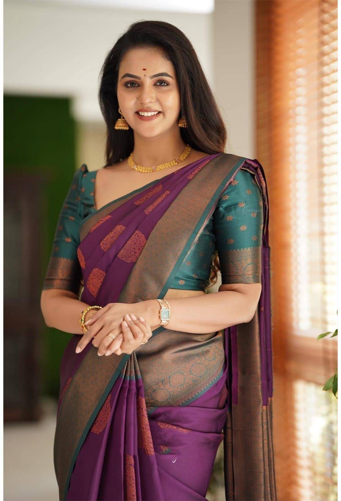 Pheasant Jacquard Applique Saree With Unstitched Blouse Piece ( Multicolor ) Pheasant Jacquard Applique Saree With Unstitched Blouse Piece ( Multicolor )