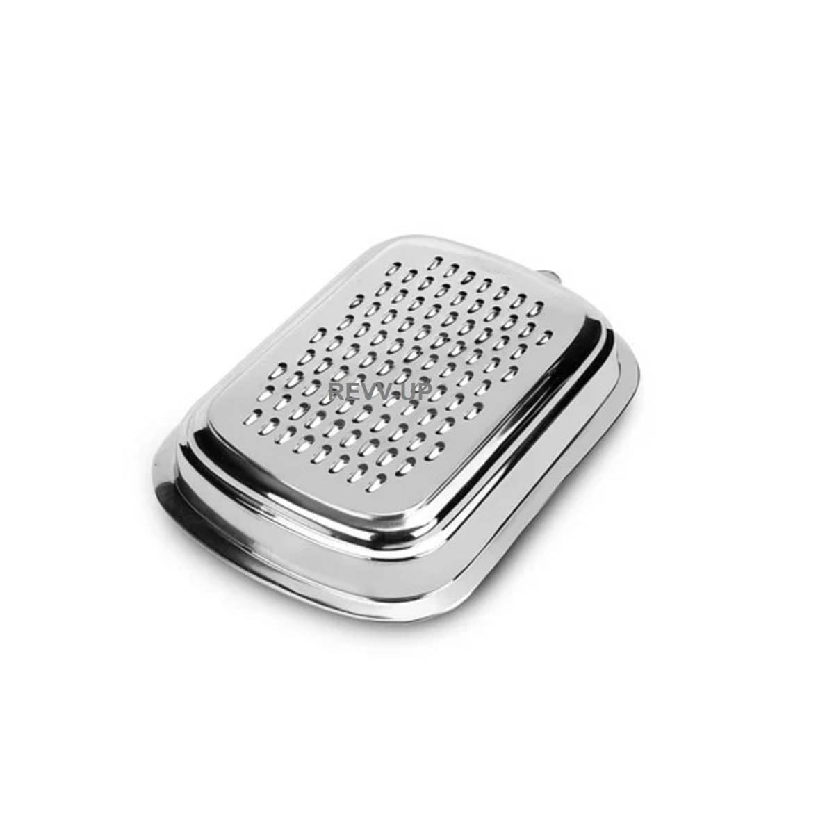 REVV UP Stainless Steel Vegetable Grater,Fruit Grater ( Pack of 1 ) - Silver REVV UP Stainless Steel Vegetable Grater,Fruit Grater ( Pack of 1 ) - Silver