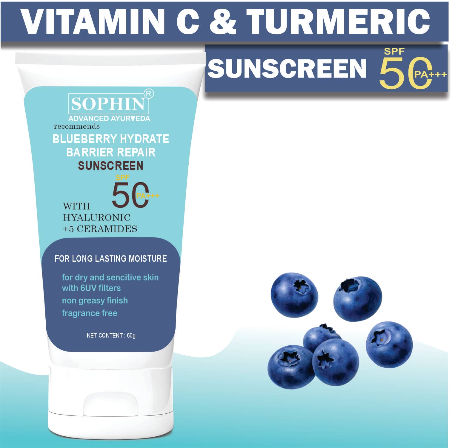 SOPHIN SPF 50 Sunscreen Cream For All Skin Type ( Pack of 1 )