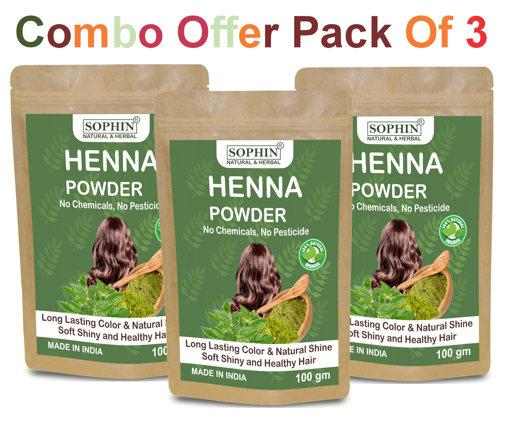 SOPHIN Sophin Pure Henna Powder Natural Henna 300 g