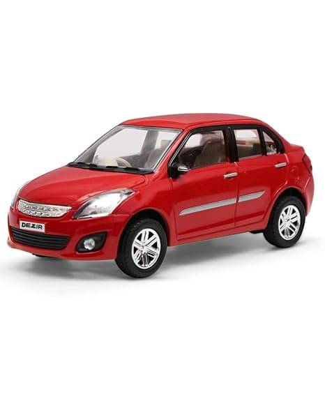     			Swift Dzire Toy Plastic Car, Multicolour, For Kid
