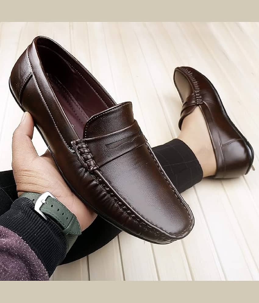 TR Brown Men's Driving - Formal Shoes | Buy online on ZillyBuy