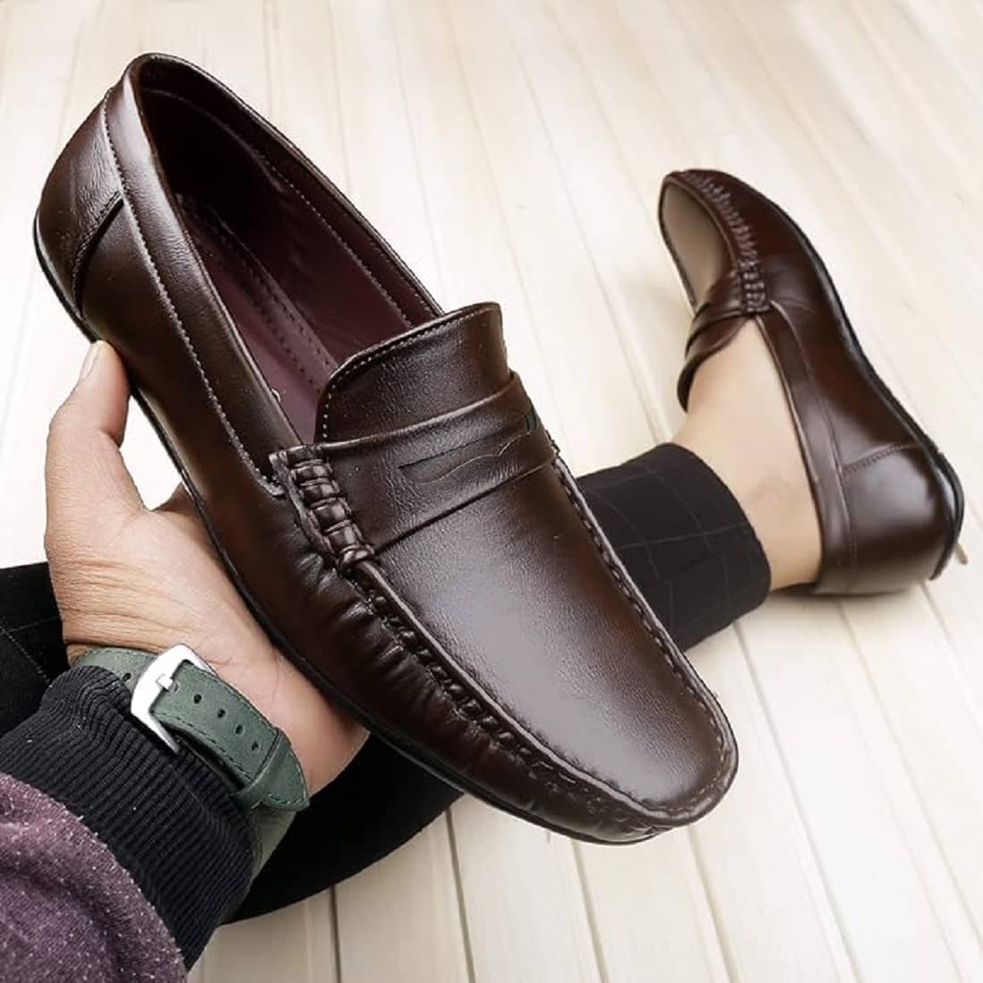 TR Brown Men's Driving - Formal Shoes | Buy online on ZillyBuy