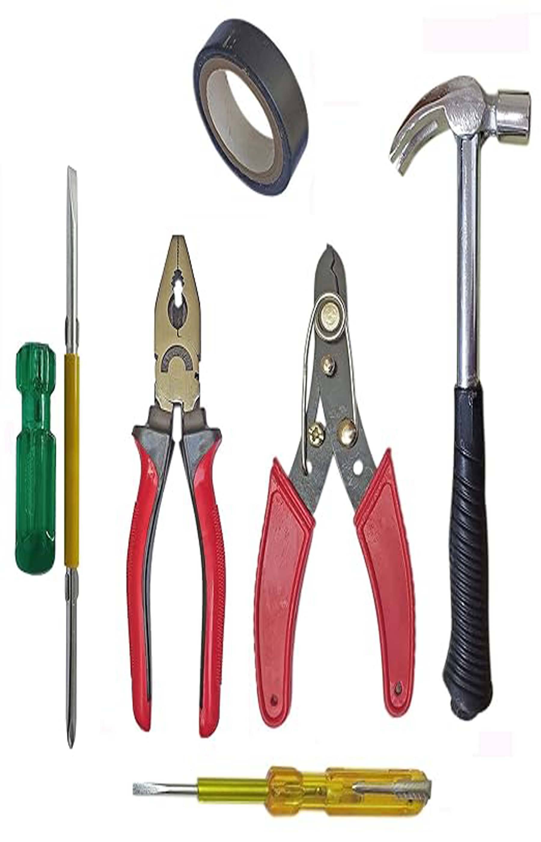     			Universal Tool Kit Set for Home/Garage/Car/Bike/Industry, Contains 6 Pcs Screwdriver Set & 8 inch Combination Plier, 8 inch (Set of  6 pcs Tool kit)