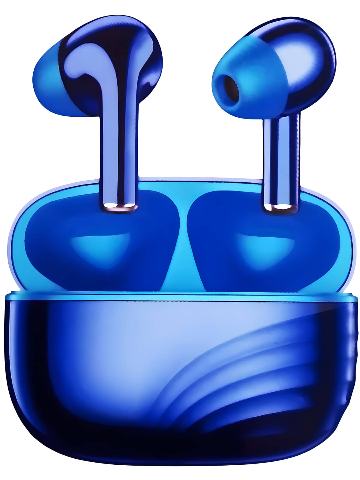     			VERONIC SHINEPODS Bluetooth True Wireless (TWS) In Ear 30 Hours Playback Low Latency,Powerfull bass IPX4(Splash & Sweat Proof) Blue
