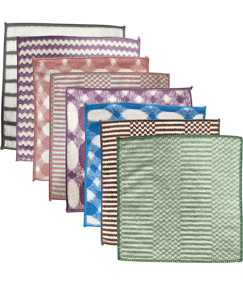 Wash Cloth Face Towel Handkerchief for Women (Random Designs & Color) (25 x 25 CM) Pack of 8 - Jewellery Sets | Buy online on ZillyBuy