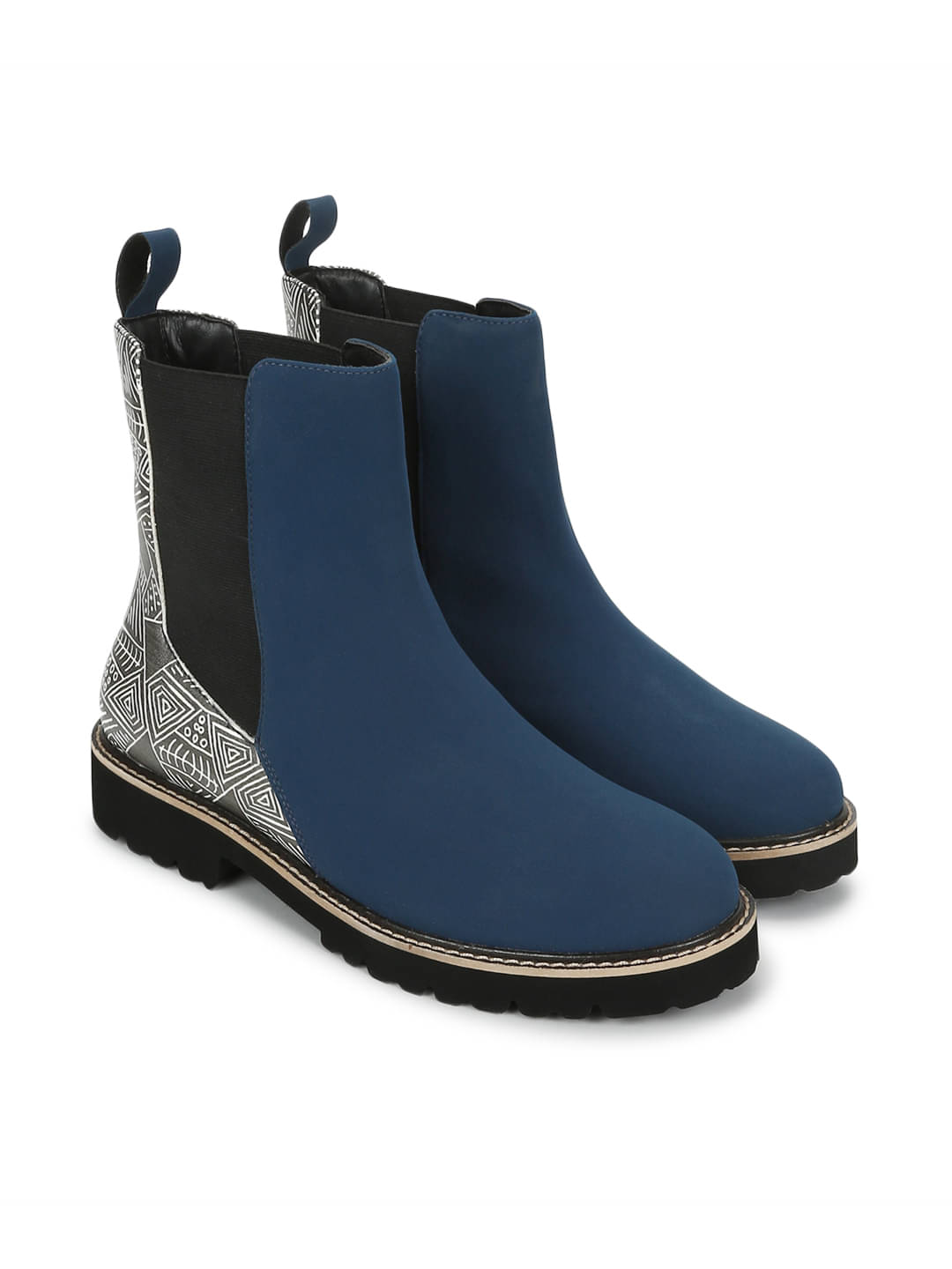     			Yoho Navy Blue Women's Ankle Length Boots