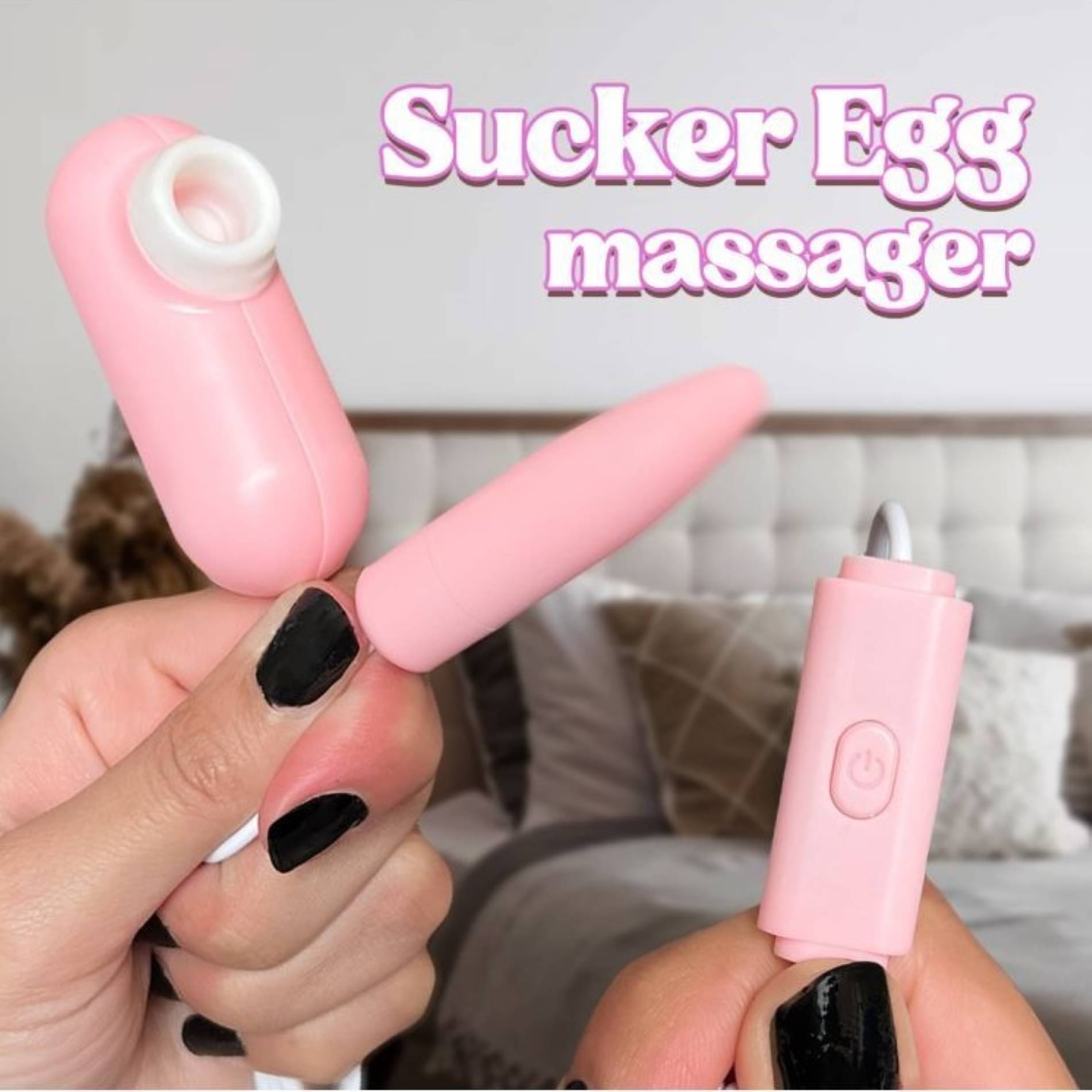     			Egg For Full Body Muscle Relaxation & Pain Relief Massager with 9 Vibration, Pink Color (Pack of 1)