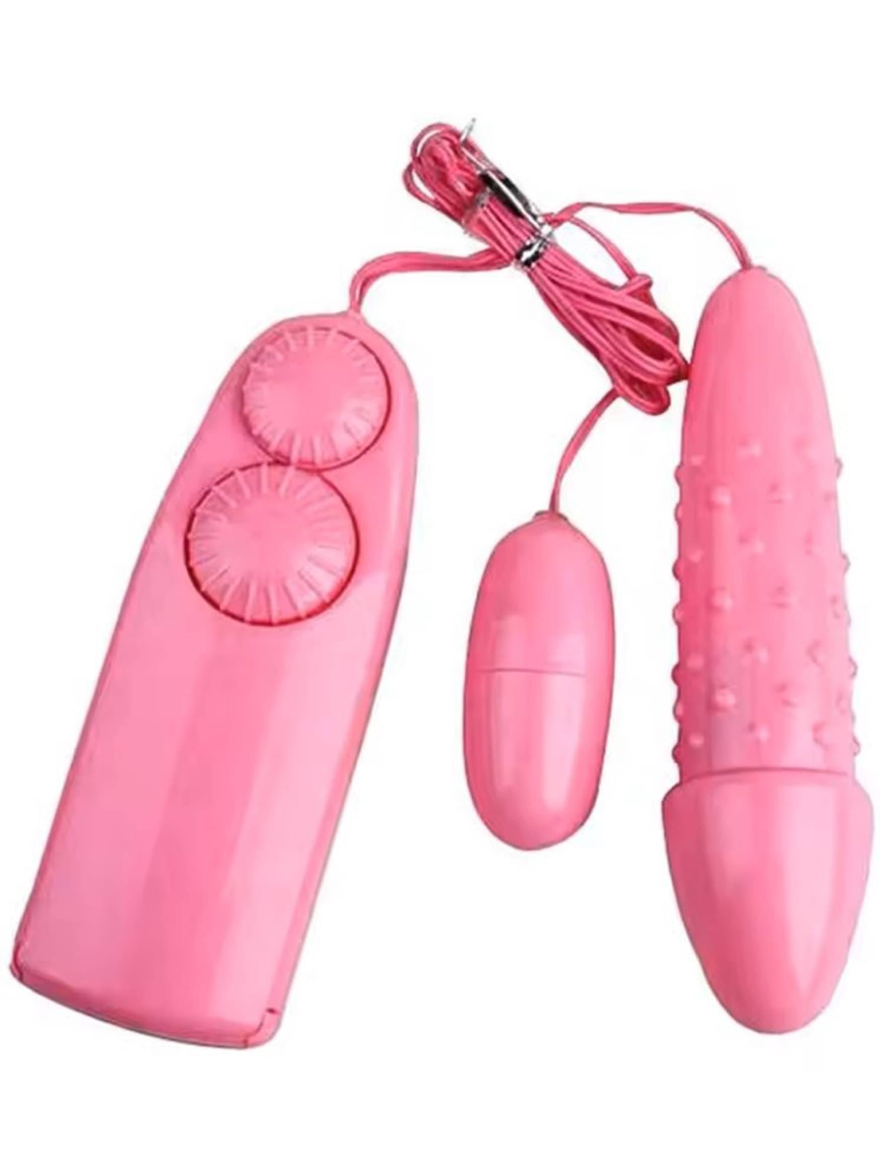    			Abhyanga Dual Head Vibrating Egg Massager - Pink (Pack Of 1)