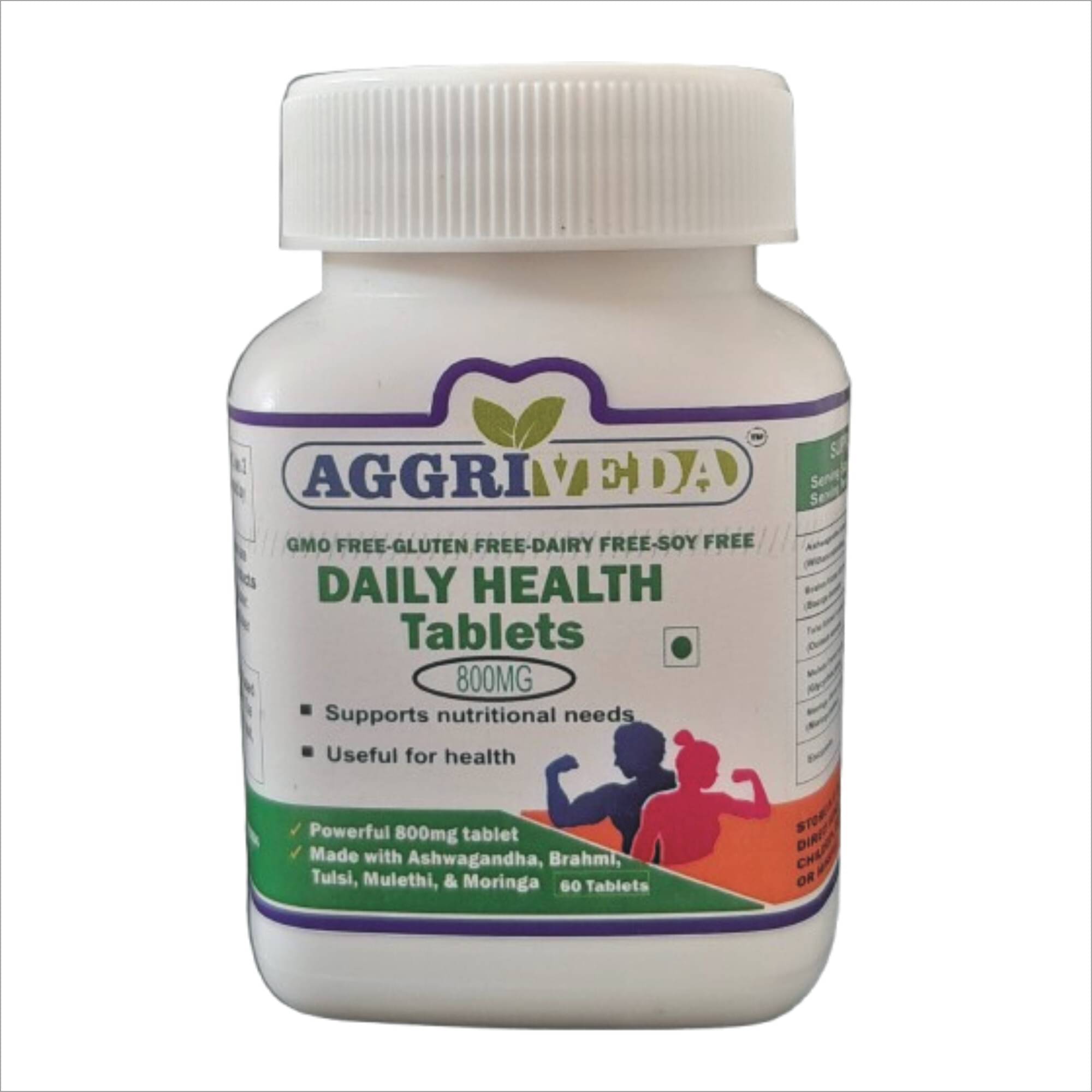 Aggriveda Daily Health Multivitamin Tablets 60 No.s (Pack of 1) Aggriveda Daily Health Multivitamin Tablets 60 No.s (Pack of 1)
