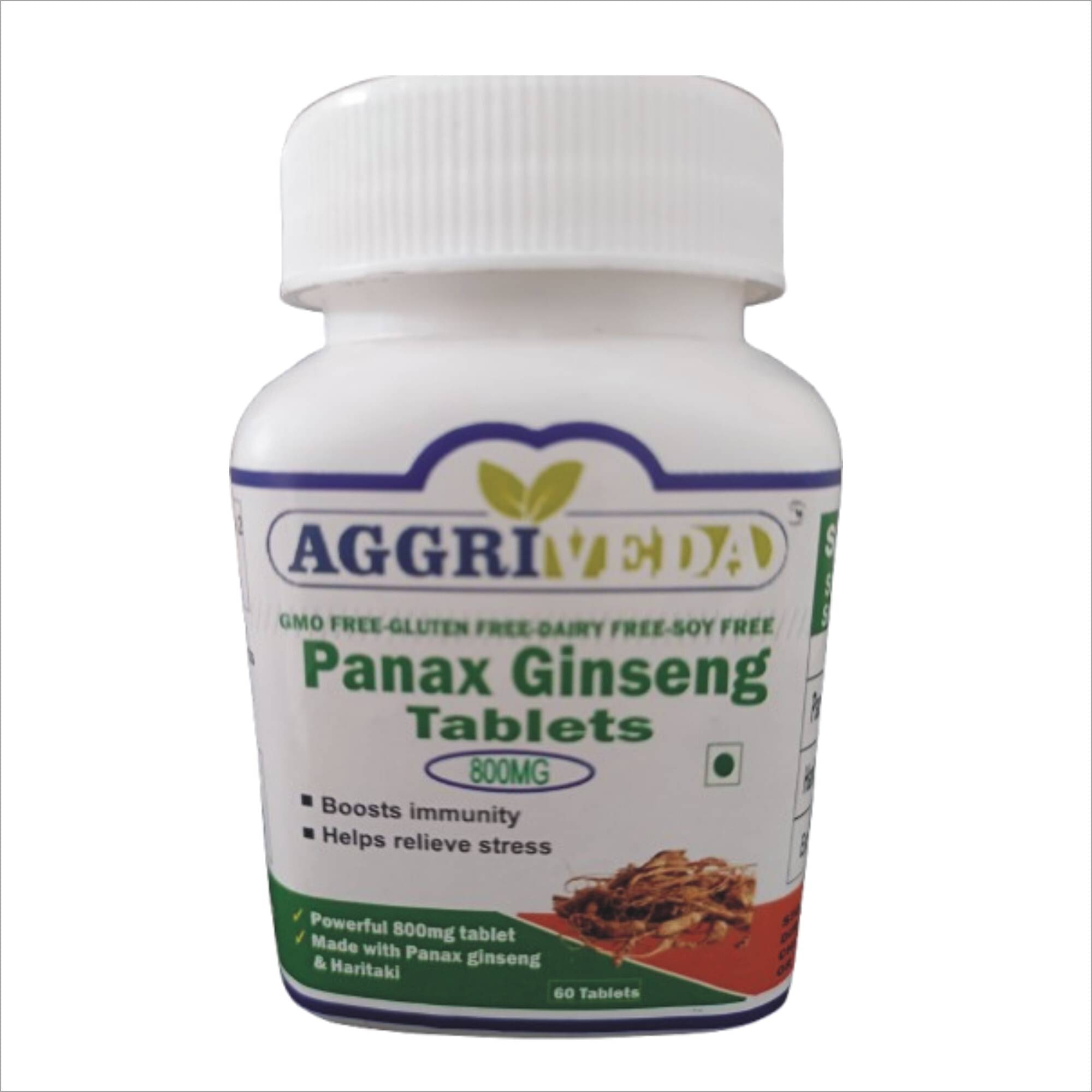 Aggriveda Panax Ginseng Tablet 60 No.s (Pack of 1) Aggriveda Panax Ginseng Tablet 60 No.s (Pack of 1)