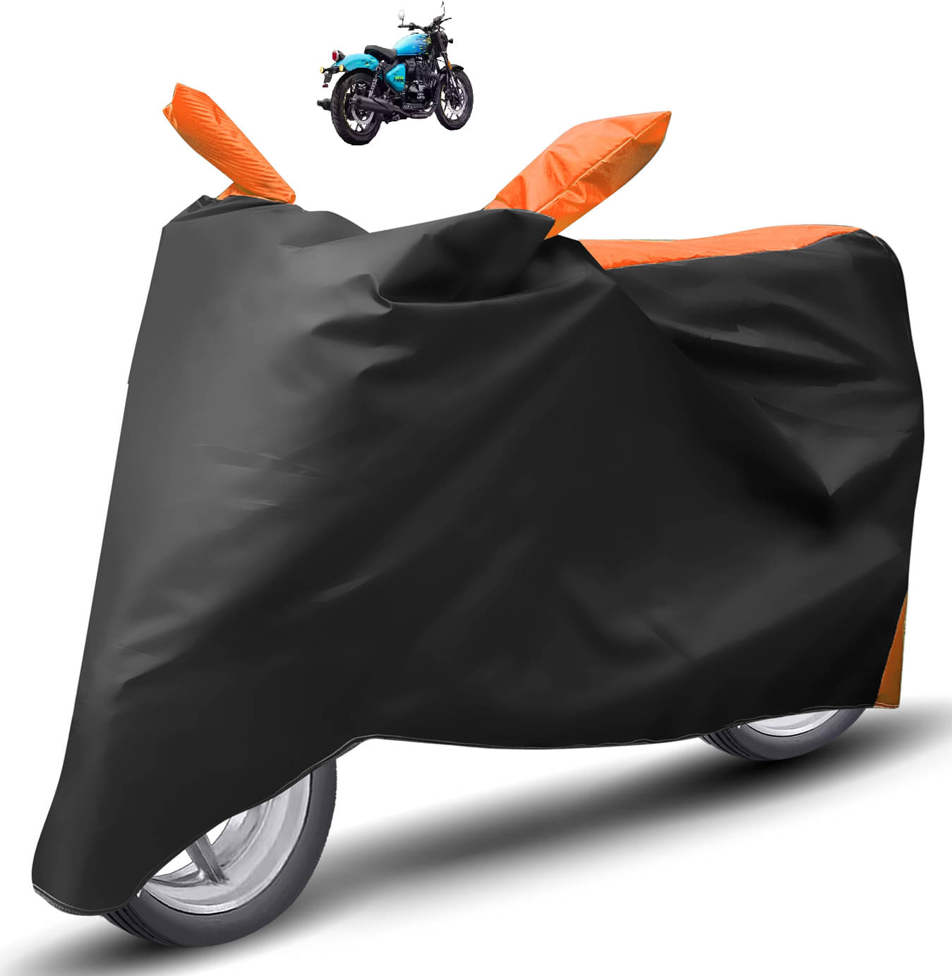 Caronix Bike Body Cover for Royal Enfield Universal For Bike ( Pack of 1 ) , Orange     			Caronix Bike Body Cover for Royal Enfield Universal For Bike ( Pack of 1 ) , Orange