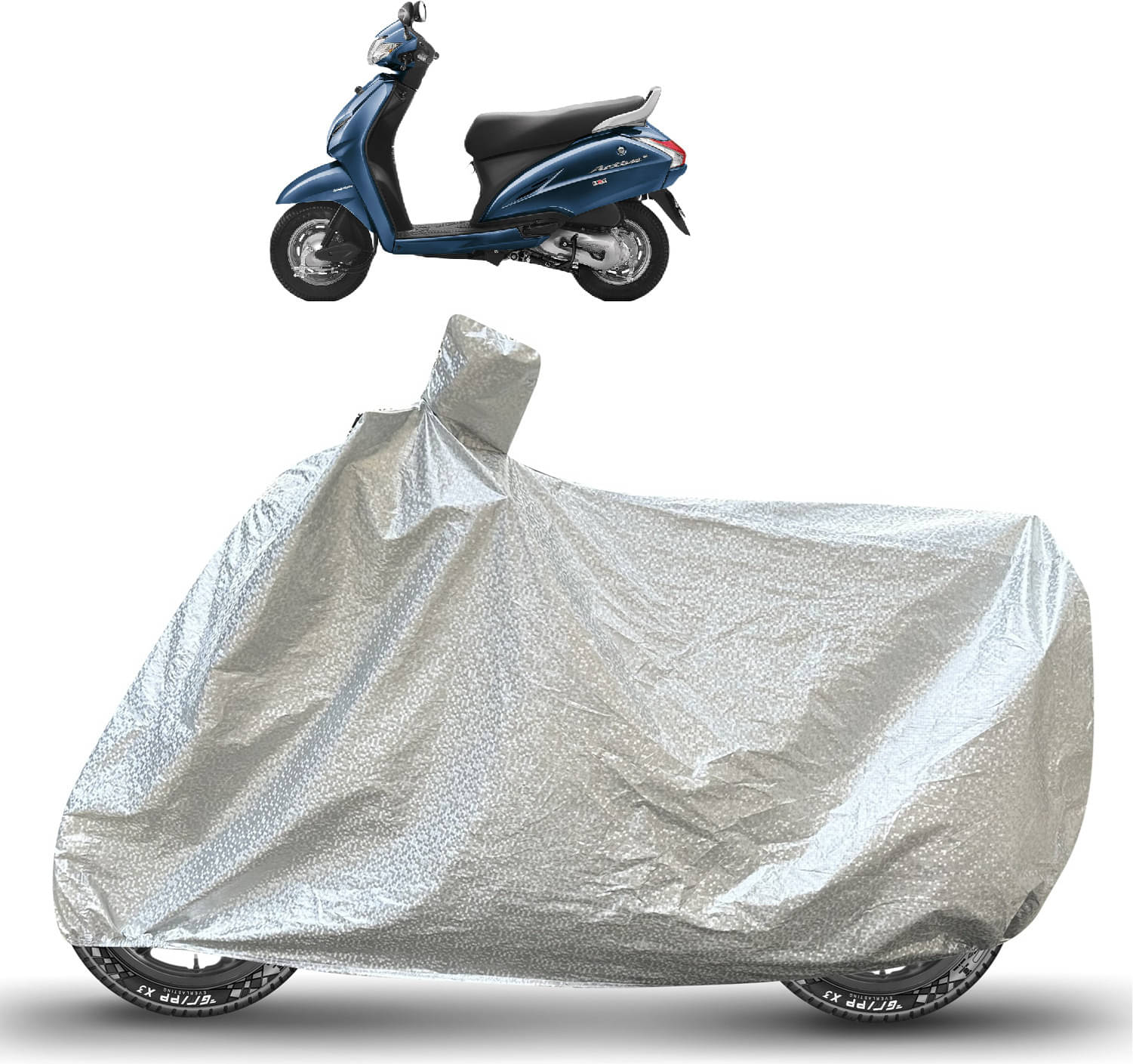 Caronix Bike Body Cover for Honda Activa 3G ( Pack of 1 ) , Silver     			Caronix Bike Body Cover for Honda Activa 3G ( Pack of 1 ) , Silver