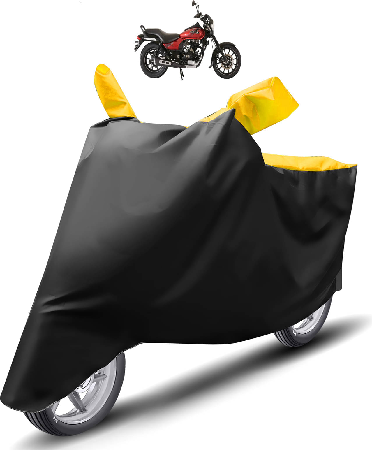 Caronix Bike Body Cover for Bajaj Avenger 180 Street ( Pack of 1 ) , Yellow Caronix Bike Body Cover for Bajaj Avenger 180 Street ( Pack of 1 ) , Yellow