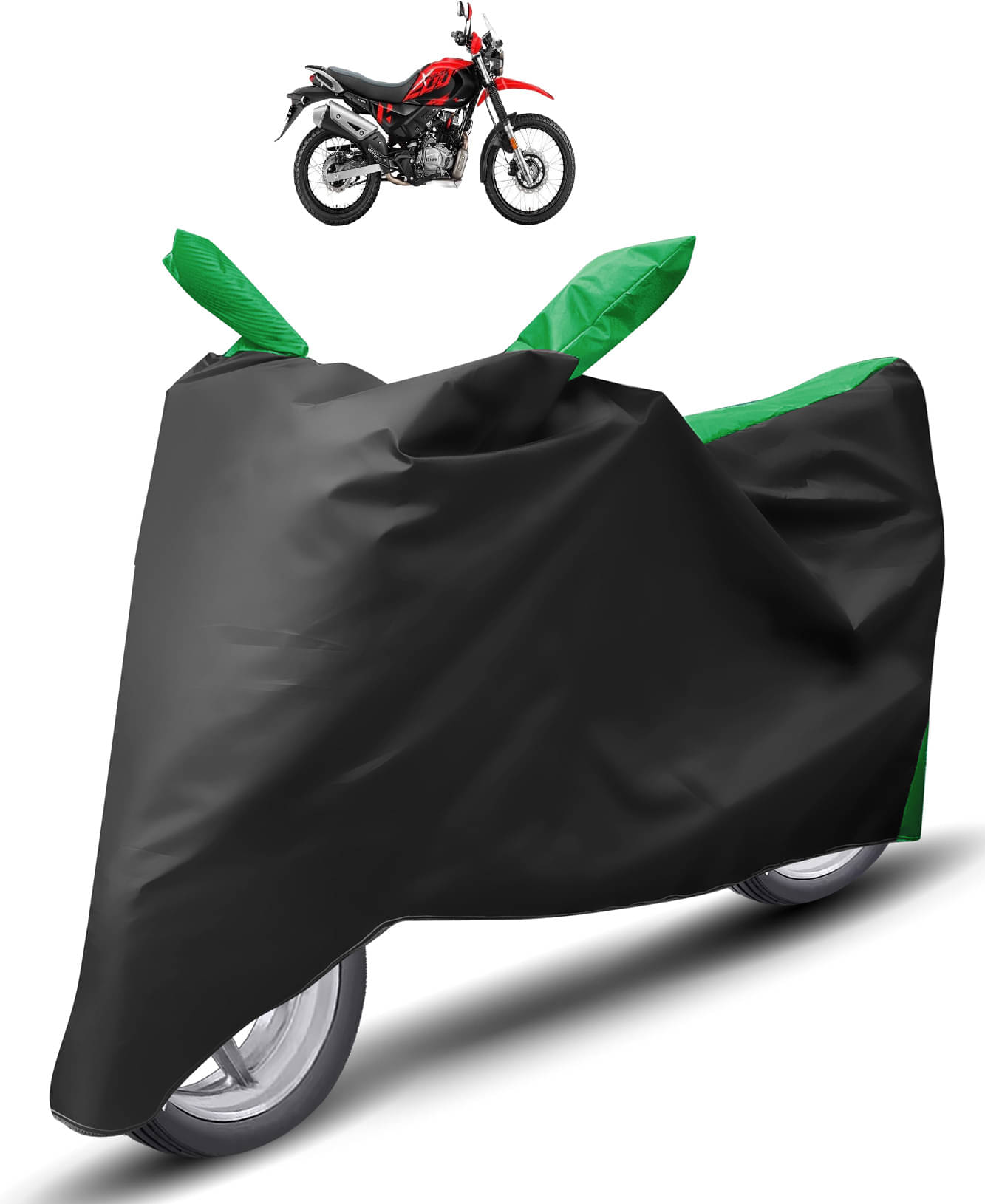 Caronix Bike Body Cover for Hero Xpulse 200T ( Pack of 1 ) , Green Caronix Bike Body Cover for Hero Xpulse 200T ( Pack of 1 ) , Green