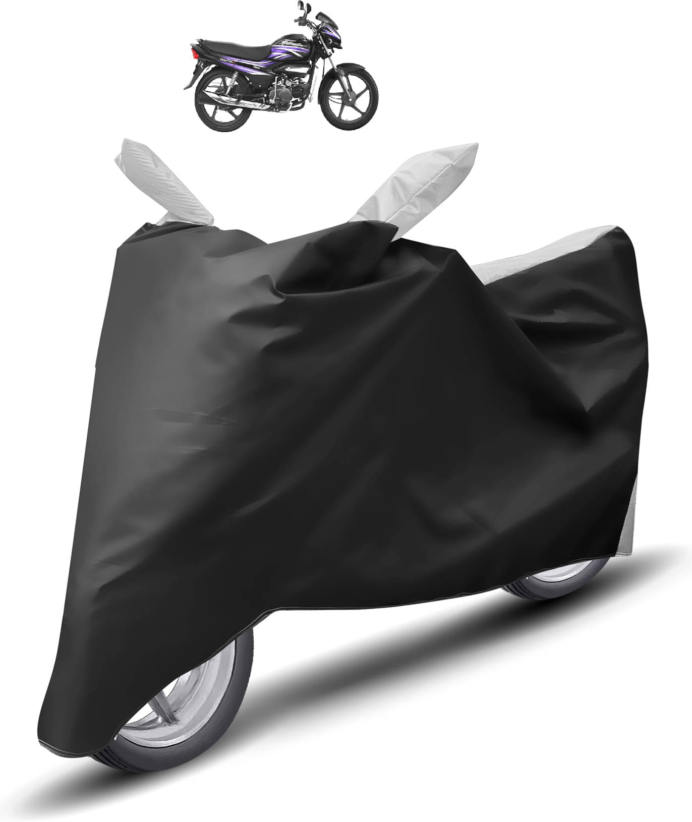Caronix Bike Body Cover for Hero Super Splendor ( Pack of 1 ) , Grey     			Caronix Bike Body Cover for Hero Super Splendor ( Pack of 1 ) , Grey