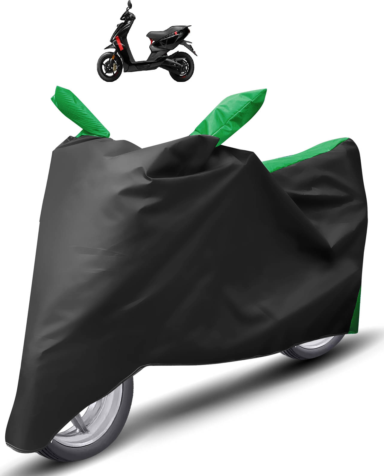     			Caronix Bike Body Cover for Ather 450 X ( Pack of 1 ) , Green