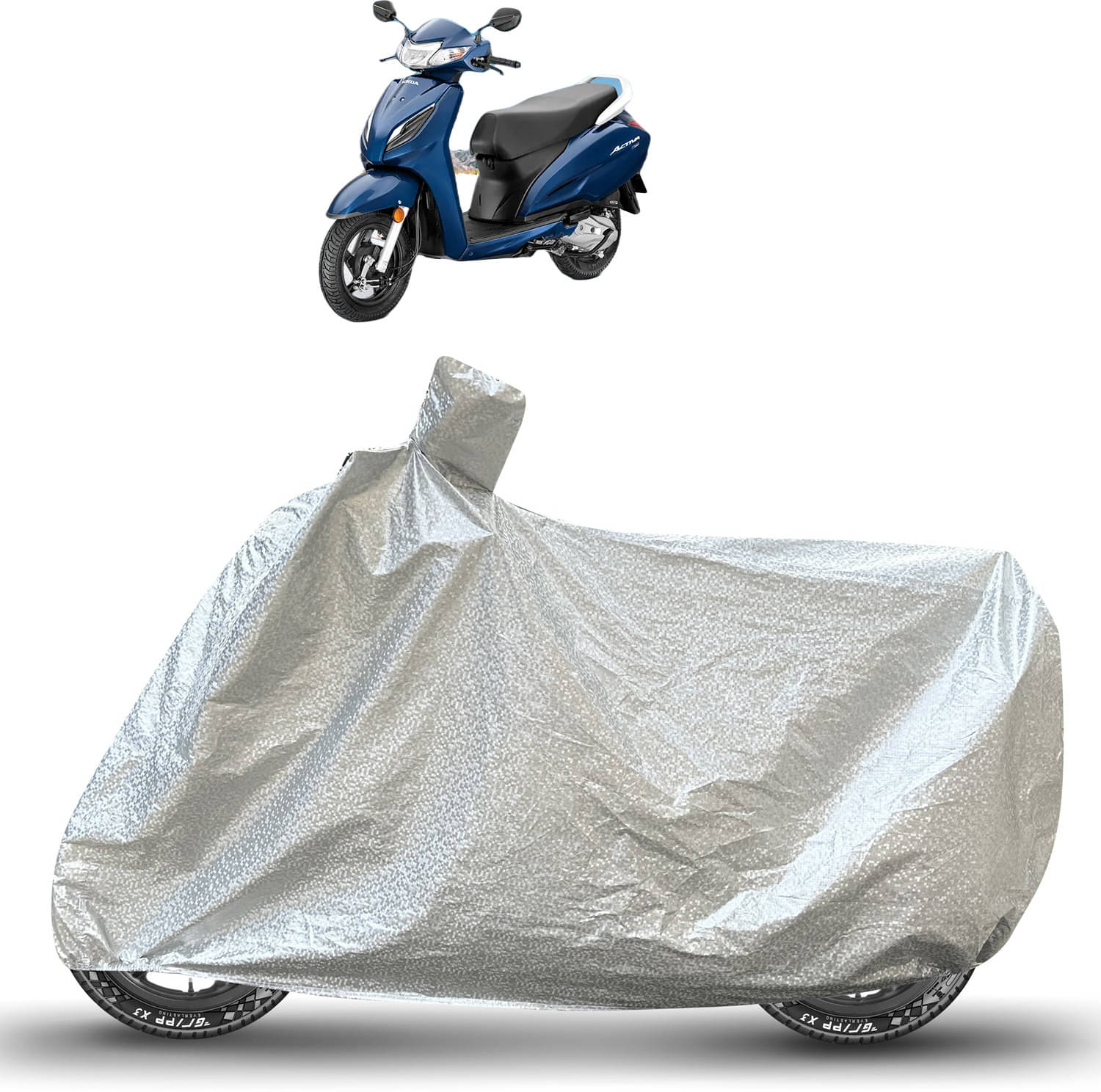 Caronix Bike Body Cover for Honda Activa 6G ( Pack of 1 ) , Silver     			Caronix Bike Body Cover for Honda Activa 6G ( Pack of 1 ) , Silver