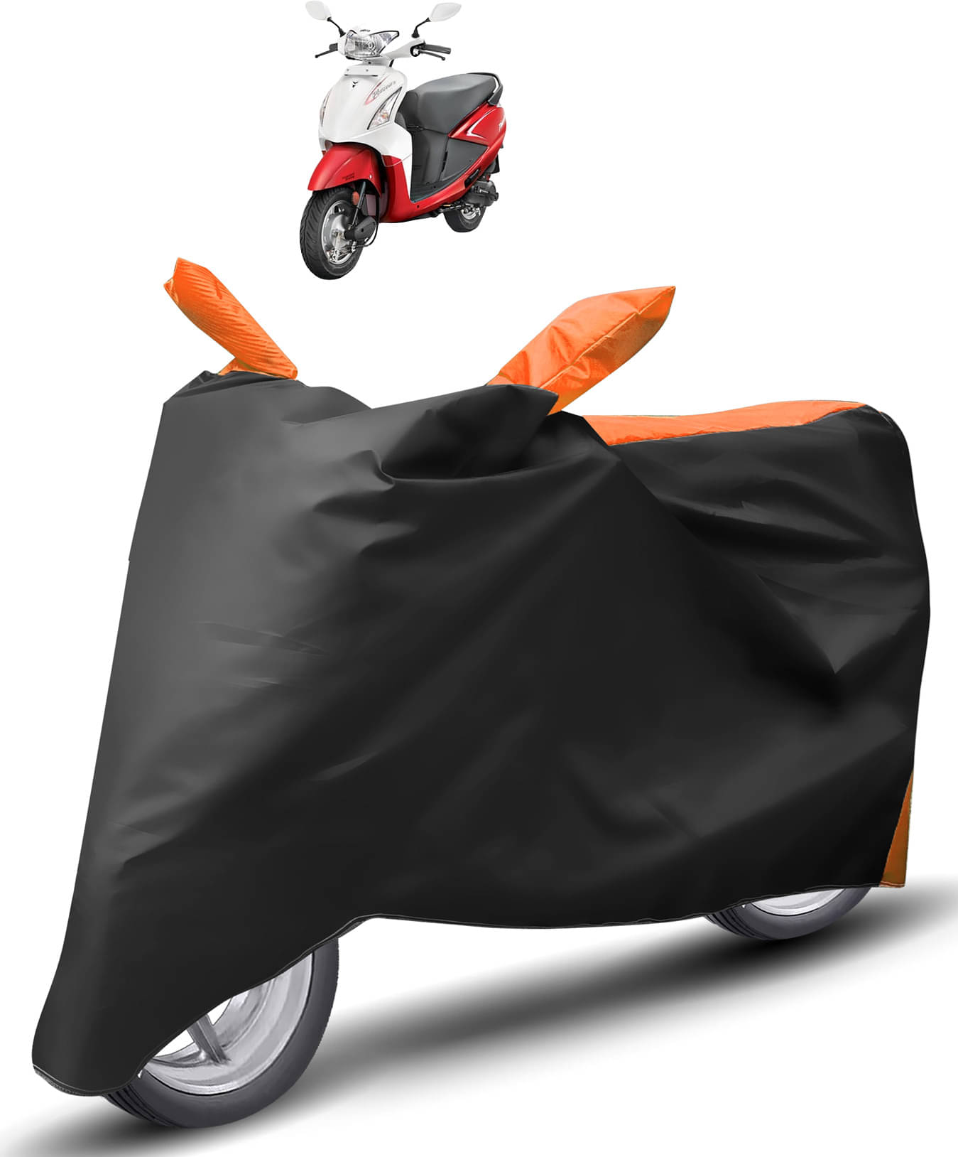     			Caronix Bike Body Cover for Hero Pleasure ( Pack of 1 ) , Orange