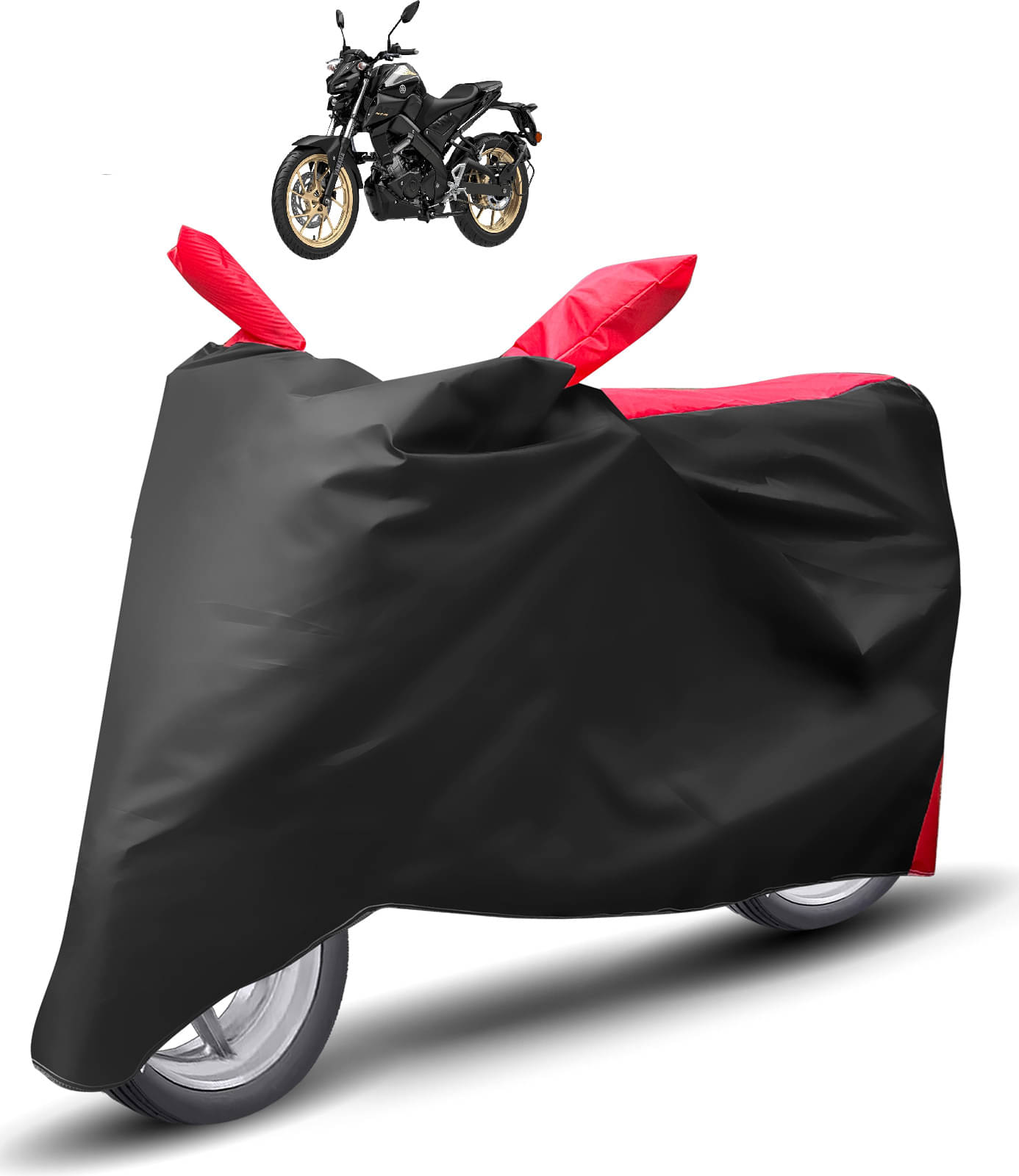 Caronix Bike Body Cover for Yamaha MT-15 ( Pack of 1 ) , Red Caronix Bike Body Cover for Yamaha MT-15 ( Pack of 1 ) , Red