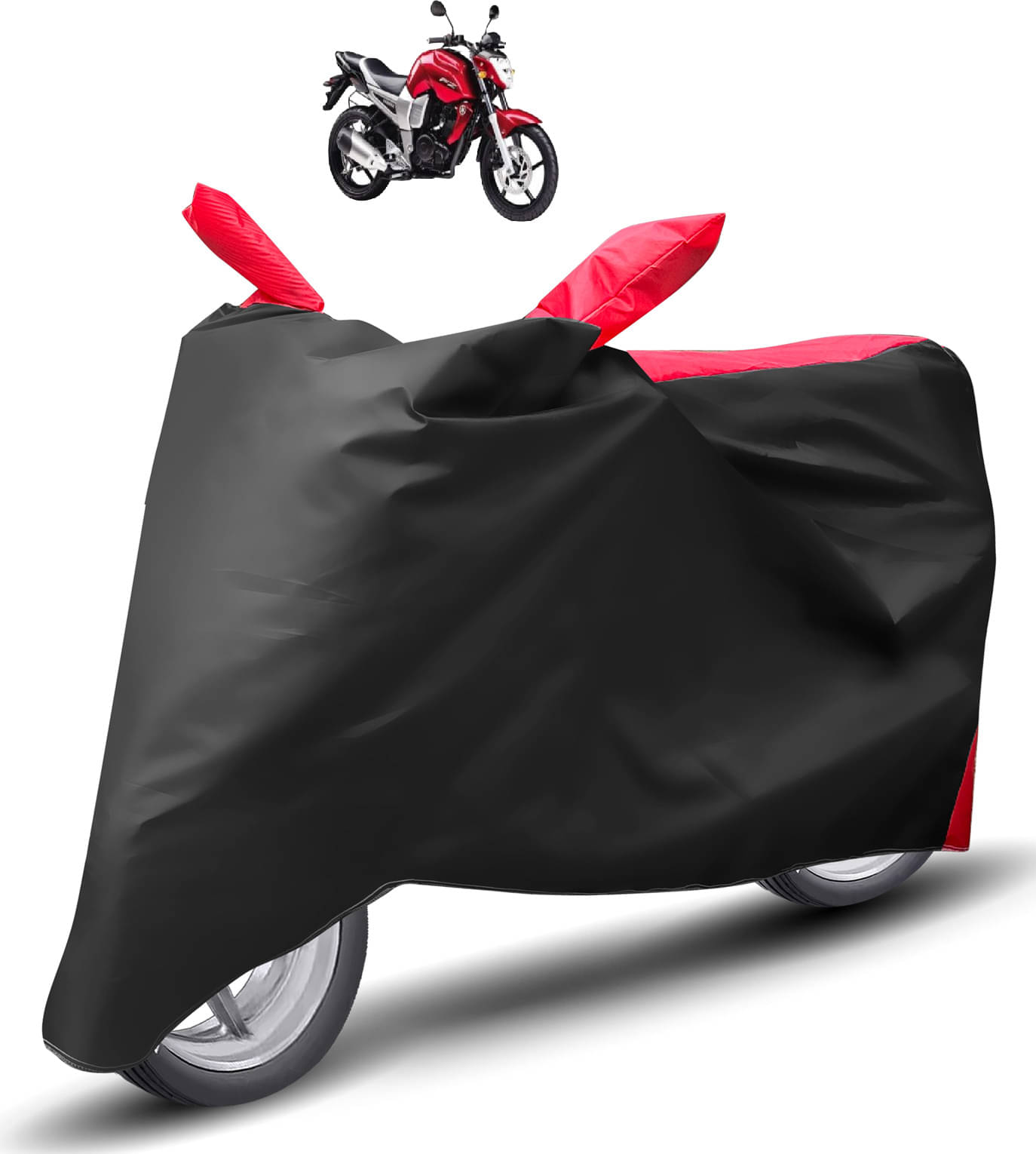 Caronix Bike Body Cover for Yamaha FZ ( Pack of 1 ) , Red Caronix Bike Body Cover for Yamaha FZ ( Pack of 1 ) , Red