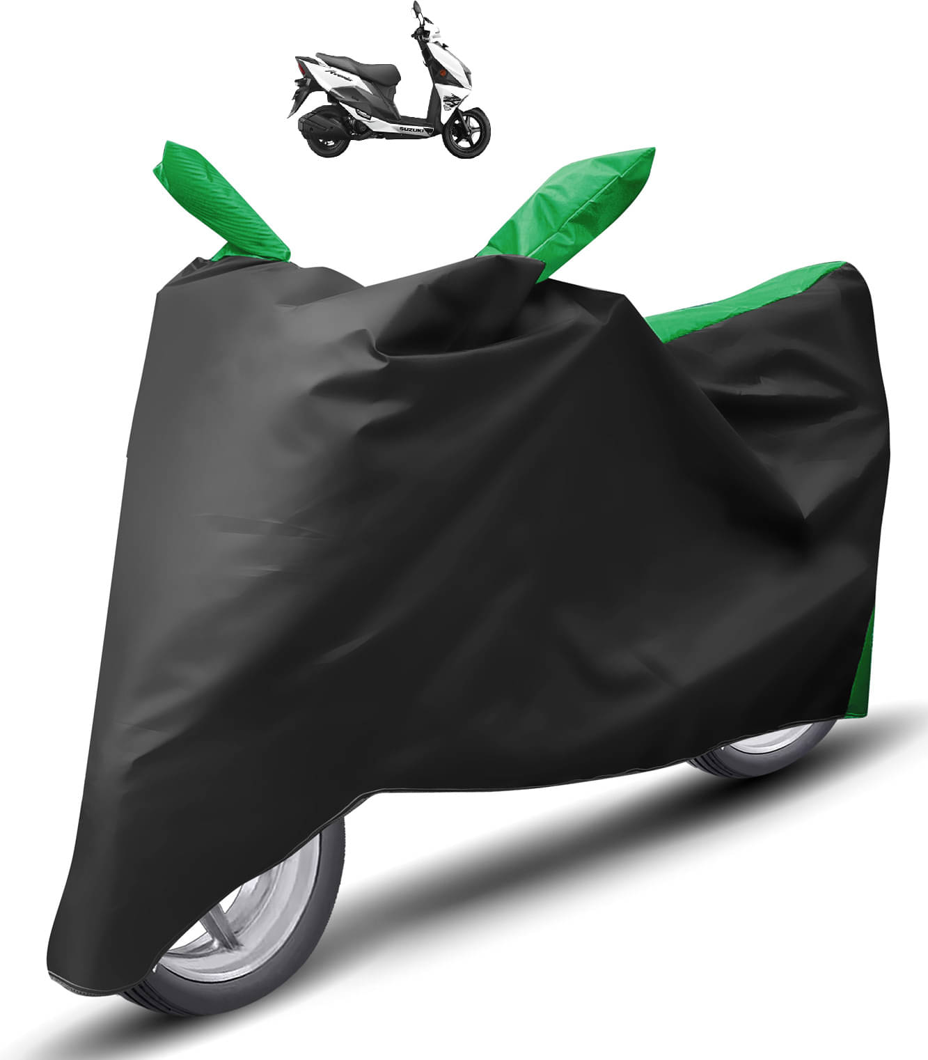     			Caronix Bike Body Cover for Suzuki Avenis 125 ( Pack of 1 ) , Green