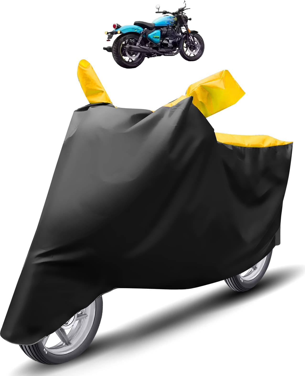 Caronix Bike Body Cover for Royal Enfield Universal For Bike ( Pack of 1 ) , Yellow Caronix Bike Body Cover for Royal Enfield Universal For Bike ( Pack of 1 ) , Yellow