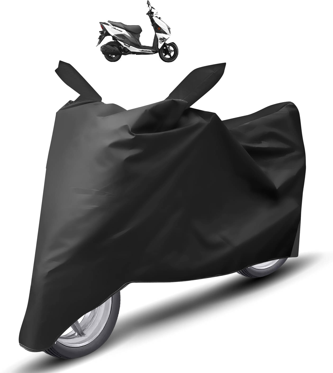 Caronix Bike Body Cover for Suzuki Avenis 125 ( Pack of 1 ) , Black     			Caronix Bike Body Cover for Suzuki Avenis 125 ( Pack of 1 ) , Black