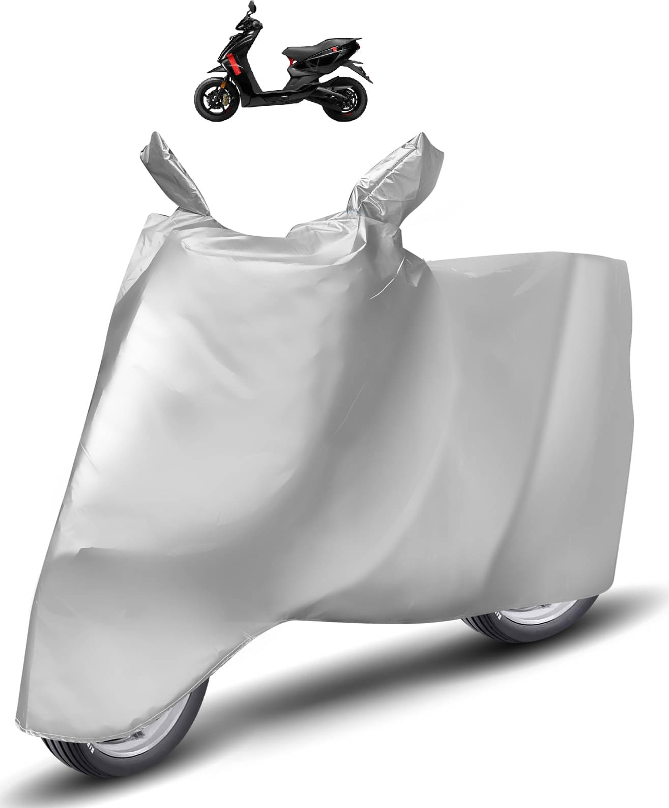 Caronix Bike Body Cover for Ather 450 X ( Pack of 1 ) , Silver Caronix Bike Body Cover for Ather 450 X ( Pack of 1 ) , Silver