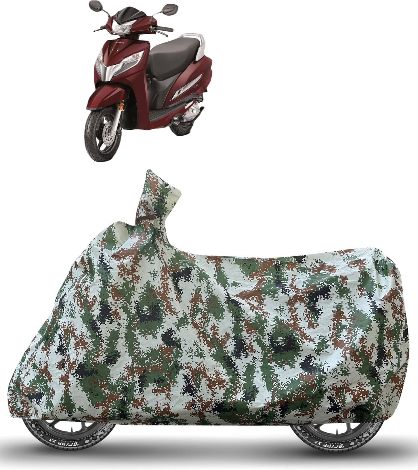 Caronix Bike Body Cover for Honda Activa 125 ( Pack of 1 ) , Green