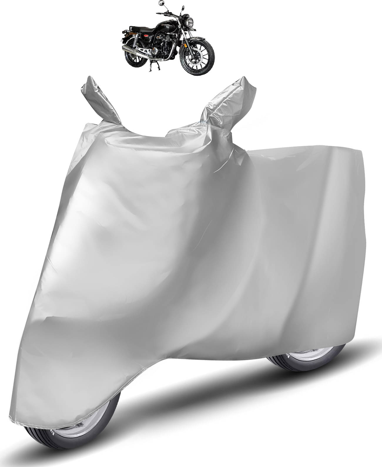     			Caronix Bike Body Cover for Honda Hness CB350 ( Pack of 1 ) , Silver
