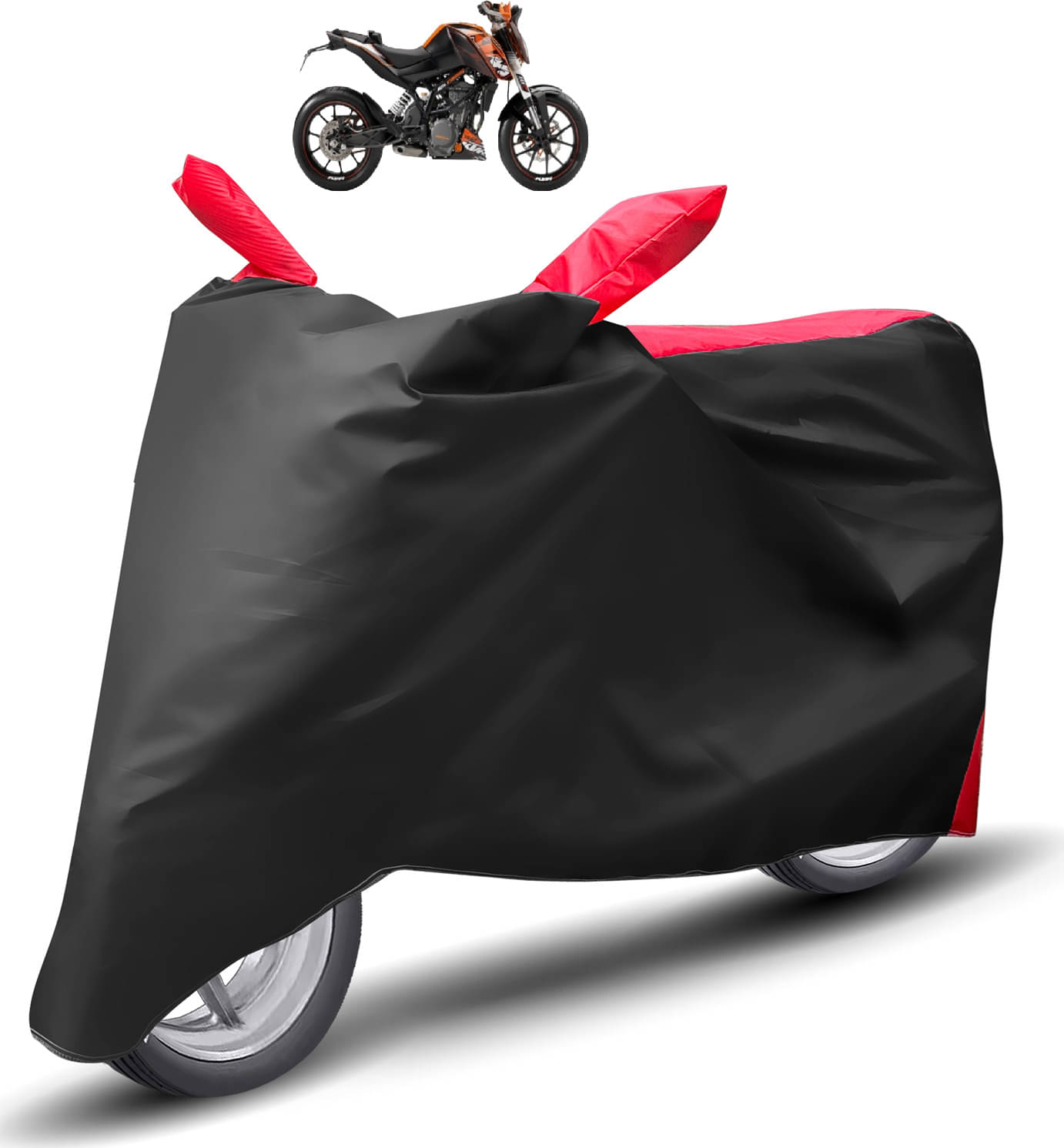Caronix Bike Body Cover for KTM Duke 200 ( Pack of 1 ) , Black Caronix Bike Body Cover for KTM Duke 200 ( Pack of 1 ) , Black