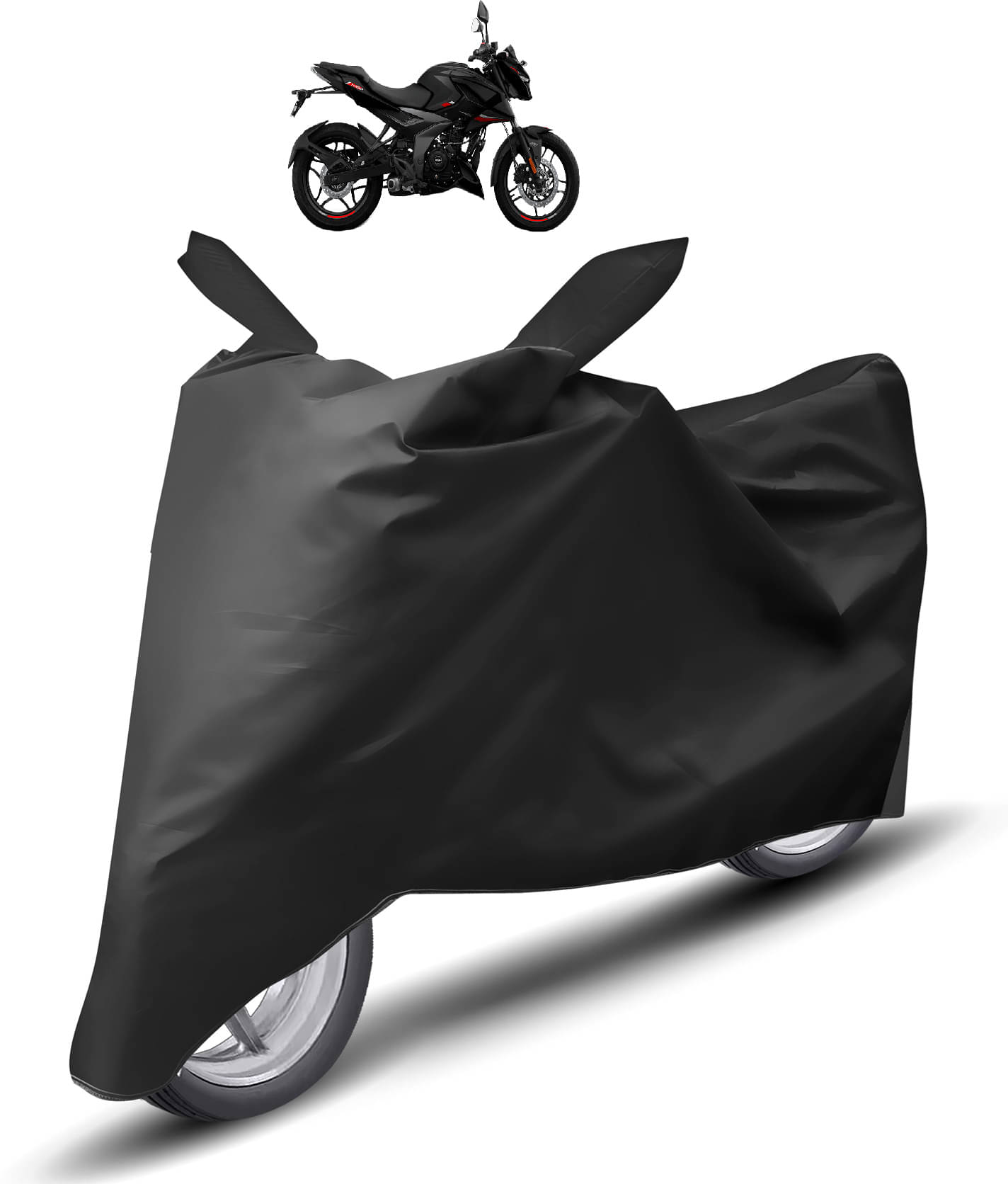     			Caronix Bike Body Cover for Bajaj Pulsar N160 ( Pack of 1 ) , Black