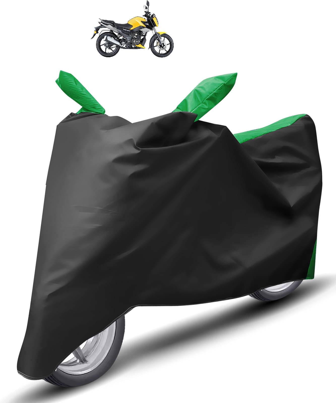     			Caronix Bike Body Cover for TVS Raider ( Pack of 1 ) , Green