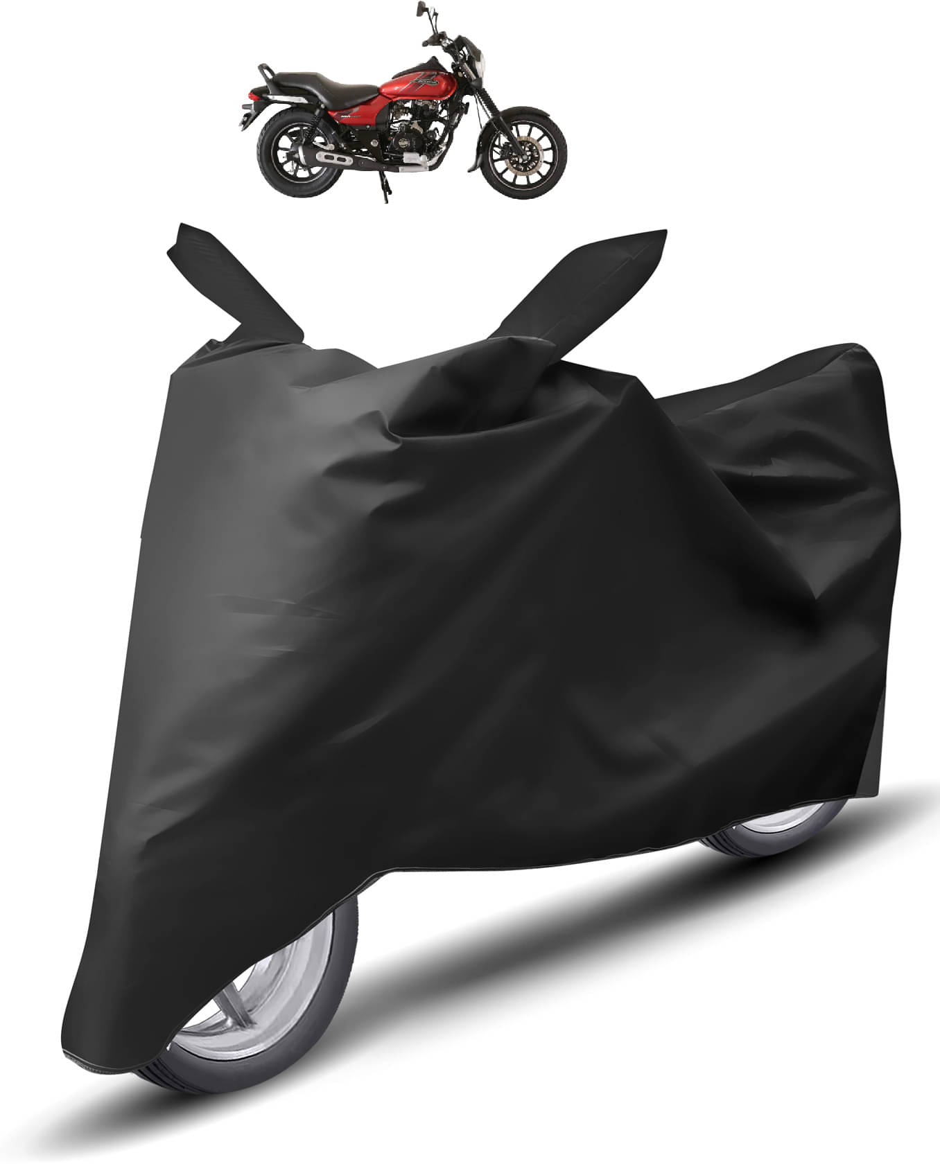 Caronix Bike Body Cover for Bajaj Avenger 180 Street ( Pack of 1 ) , Black Caronix Bike Body Cover for Bajaj Avenger 180 Street ( Pack of 1 ) , Black