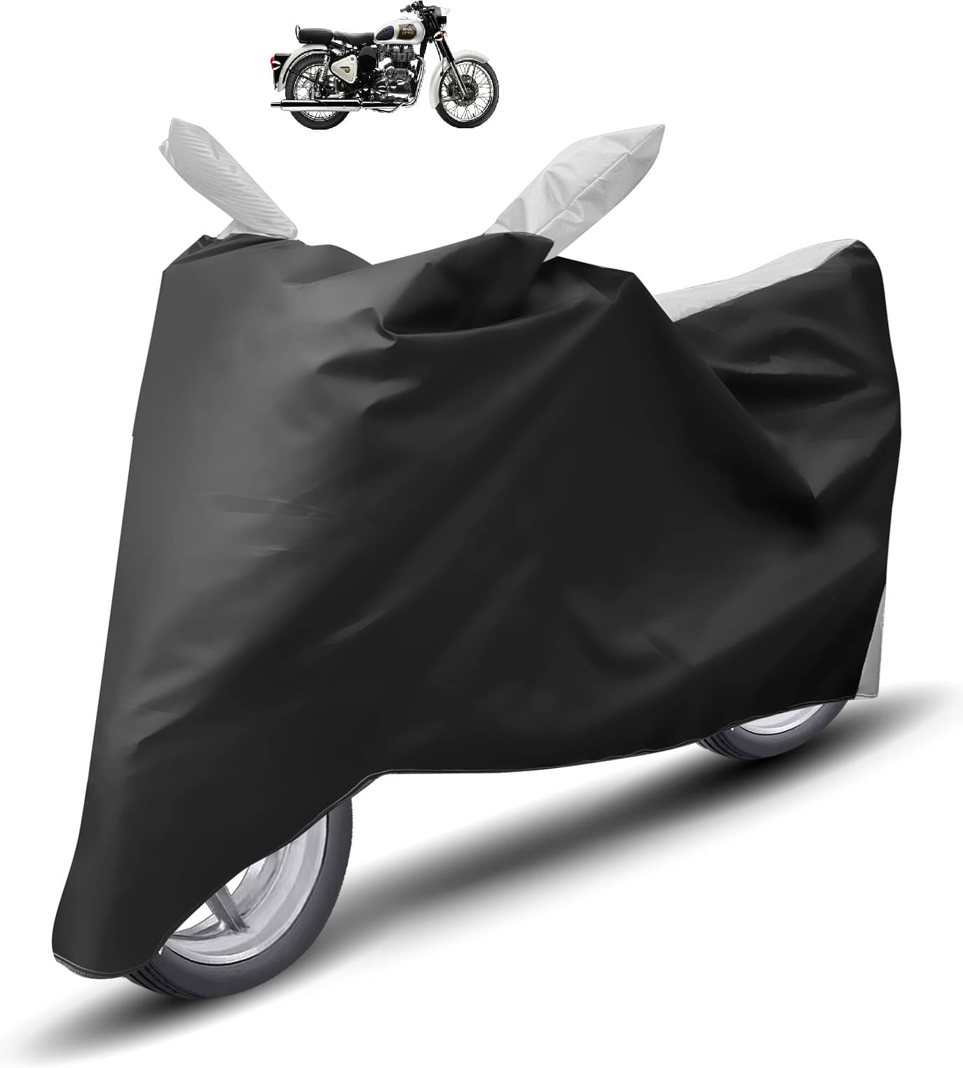 Caronix Bike Body Cover for Royal Enfield Classic 350 ( Pack of 1 ) , Grey Caronix Bike Body Cover for Royal Enfield Classic 350 ( Pack of 1 ) , Grey