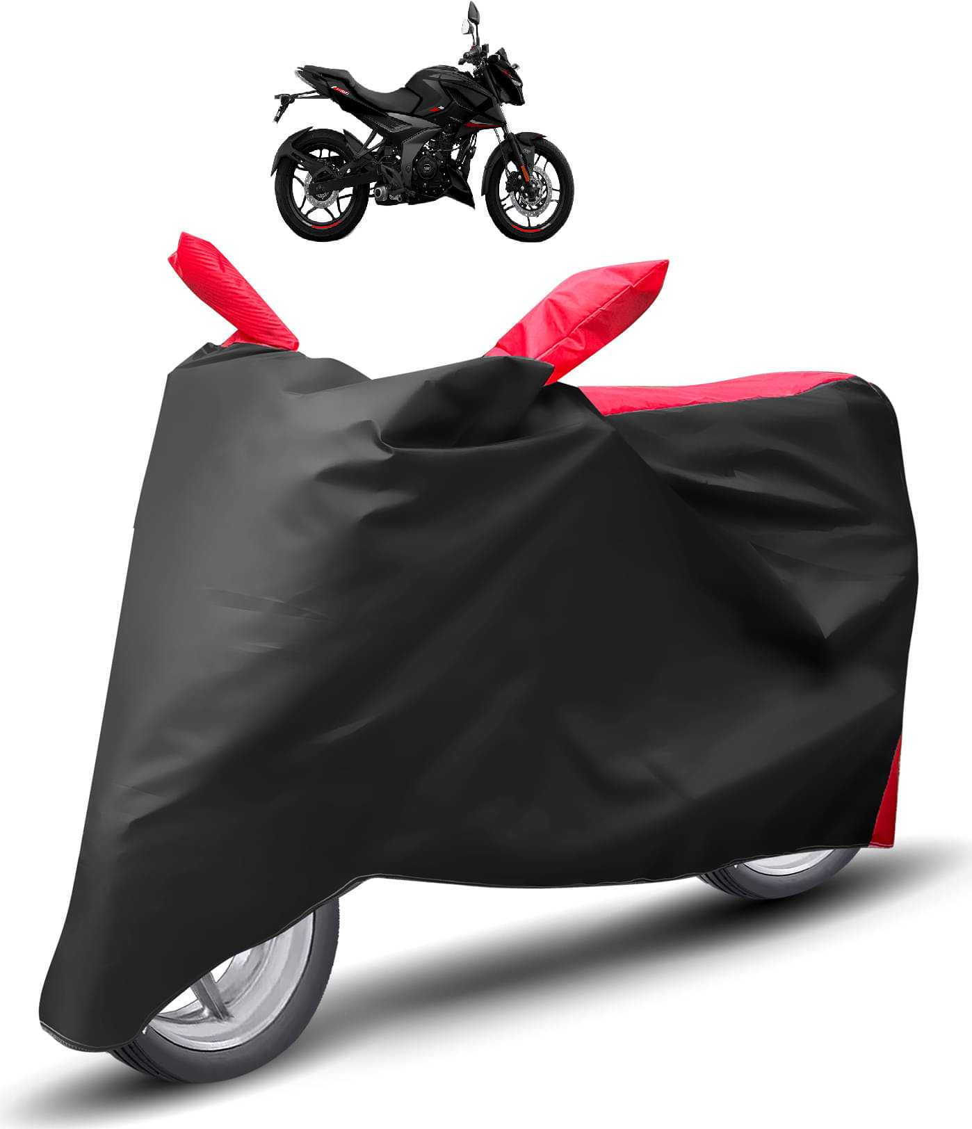 Caronix Bike Body Cover for Bajaj Pulsar N160 ( Pack of 1 ) , Red Caronix Bike Body Cover for Bajaj Pulsar N160 ( Pack of 1 ) , Red