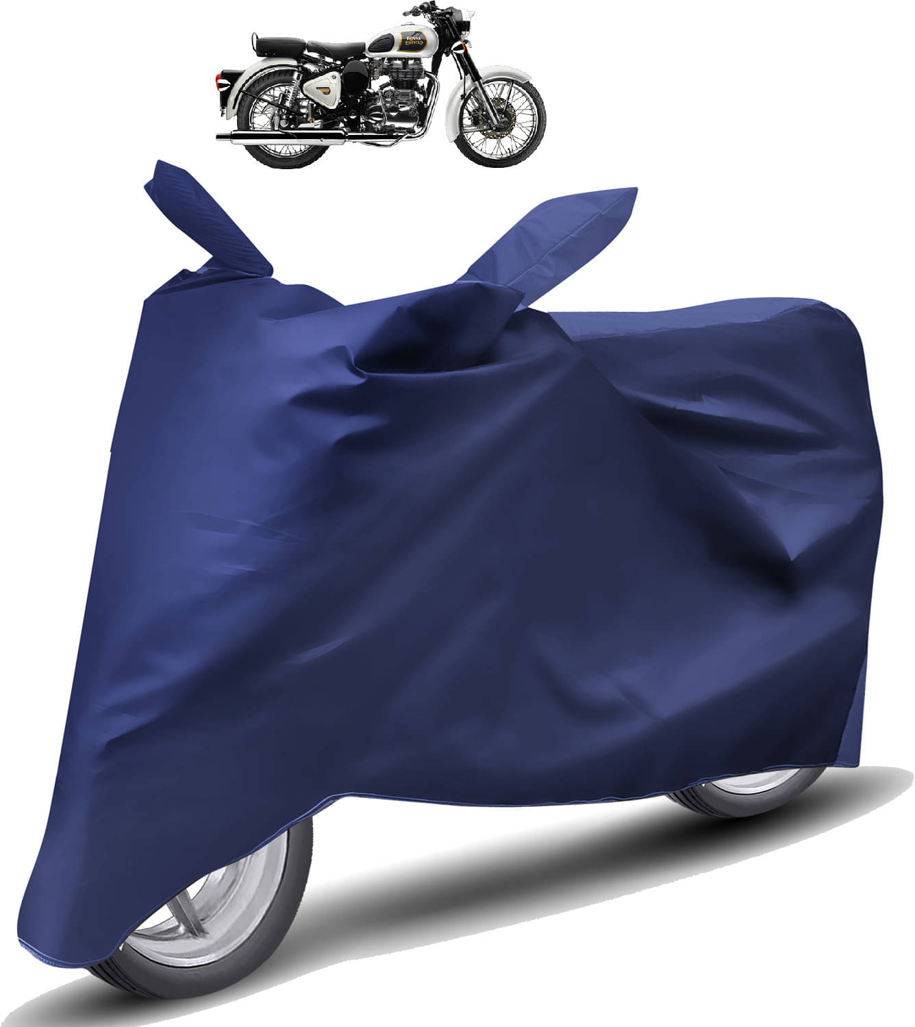 Caronix Bike Body Cover for Royal Enfield Classic 350 ( Pack of 1 ) , Blue Caronix Bike Body Cover for Royal Enfield Classic 350 ( Pack of 1 ) , Blue