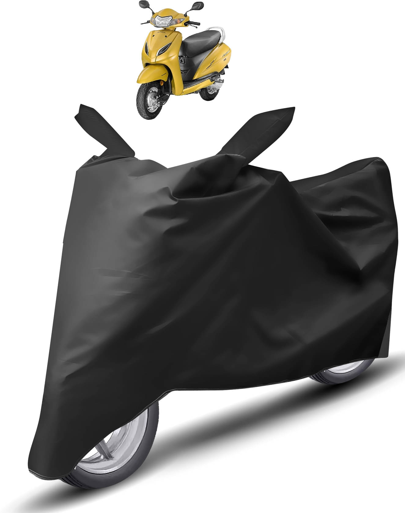 Caronix Bike Body Cover for Honda Activa 5G ( Pack of 1 ) , Black Caronix Bike Body Cover for Honda Activa 5G ( Pack of 1 ) , Black