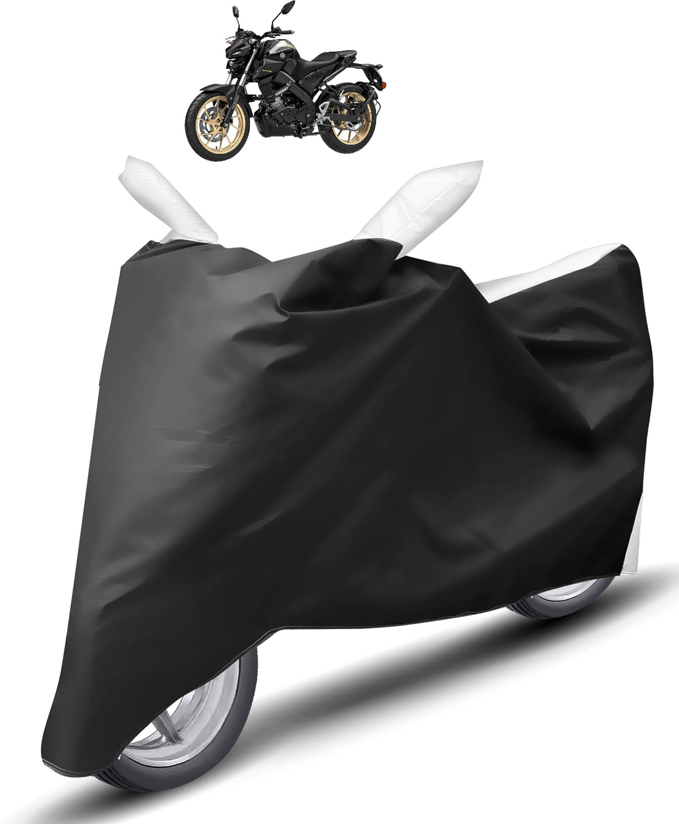     			Caronix Bike Body Cover for Yamaha MT-15 ( Pack of 1 ) , White