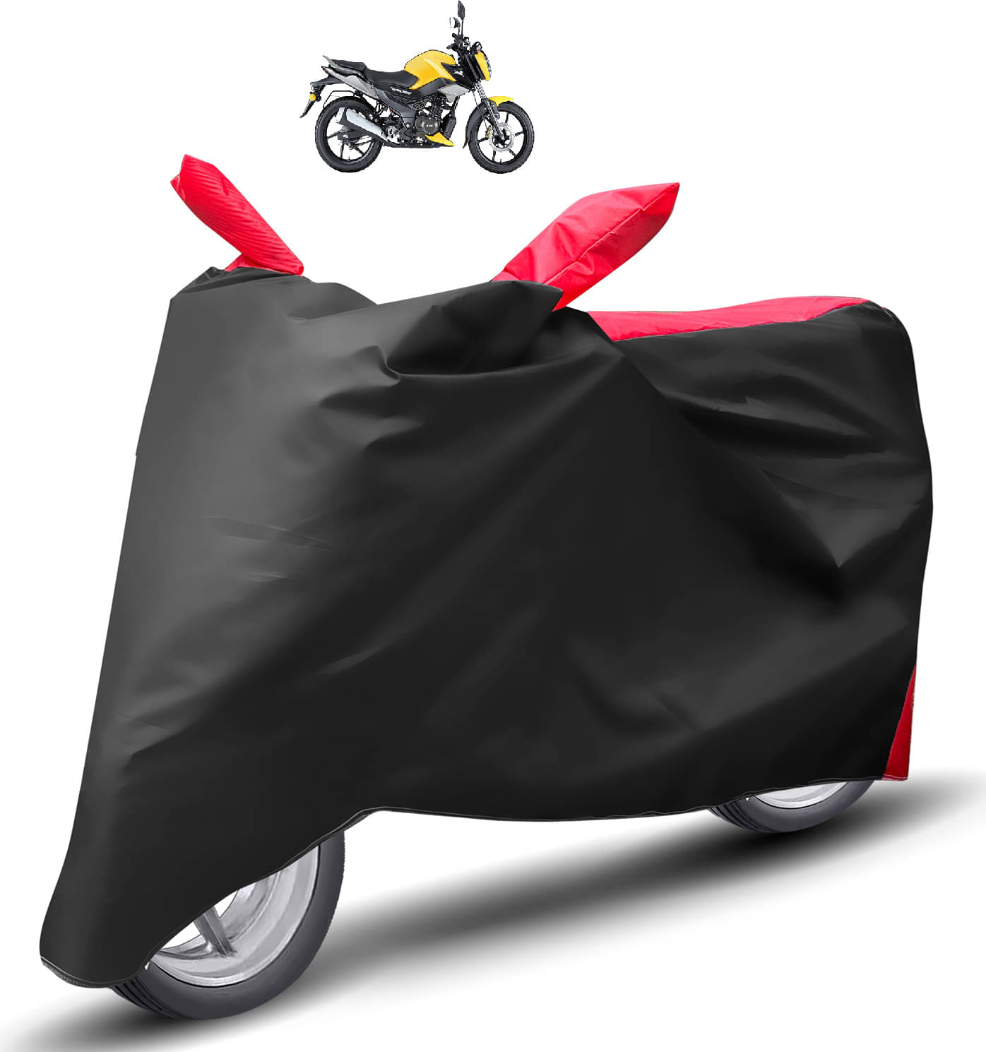 Caronix Bike Body Cover for TVS Raider ( Pack of 1 ) , Red Caronix Bike Body Cover for TVS Raider ( Pack of 1 ) , Red