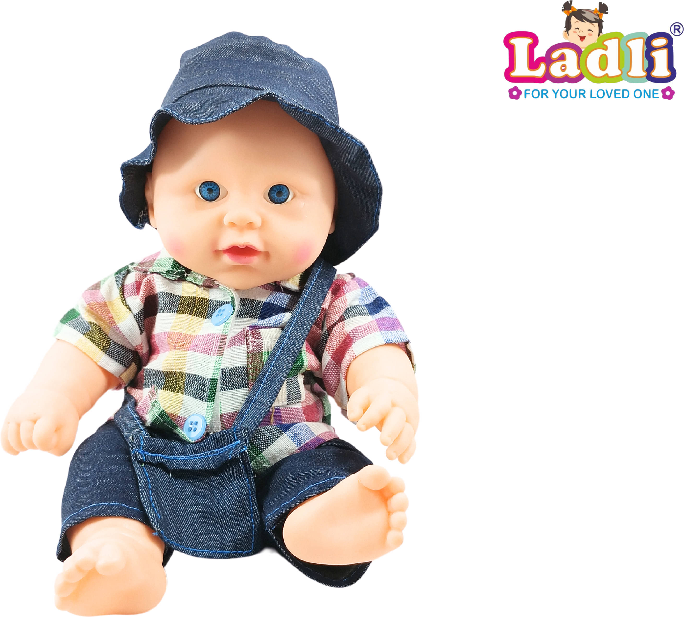 Cool Golu Baba Doll Little Boy in Teddy Red white Hat Boy Check Dress Doll Cool Golu Baba Doll Little Boy in Teddy Red white Hat Boy Check Dress Doll