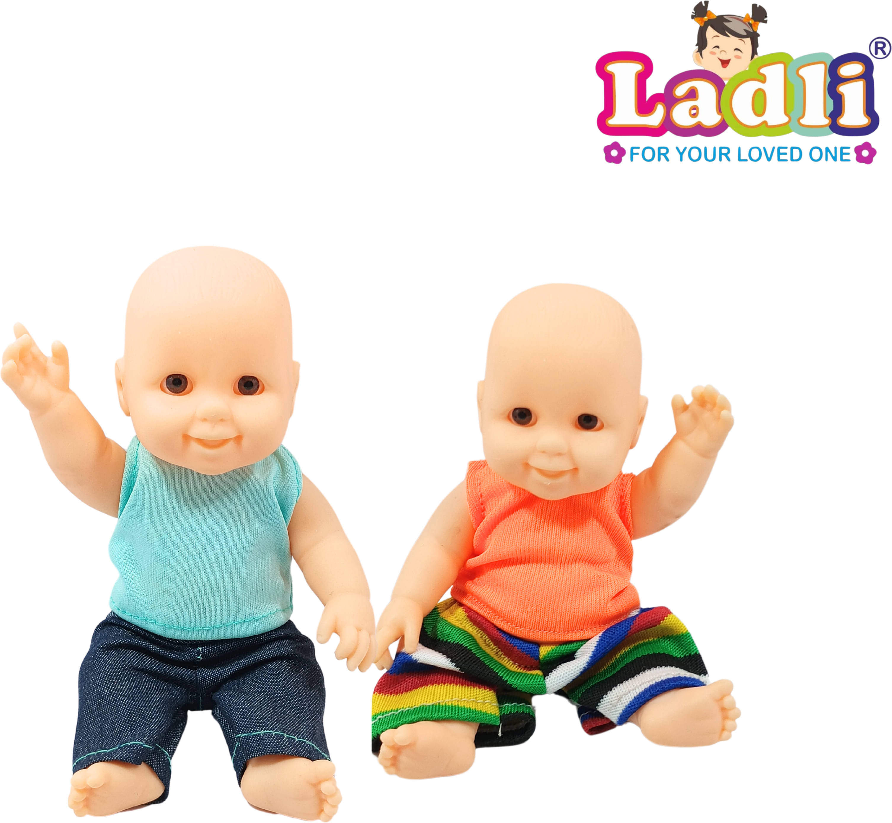Doll for Kids Washable & Stuffed Doll with PVC Face/Soft Toy pack of 2 Doll for Kids Washable & Stuffed Doll with PVC Face/Soft Toy pack of 2
