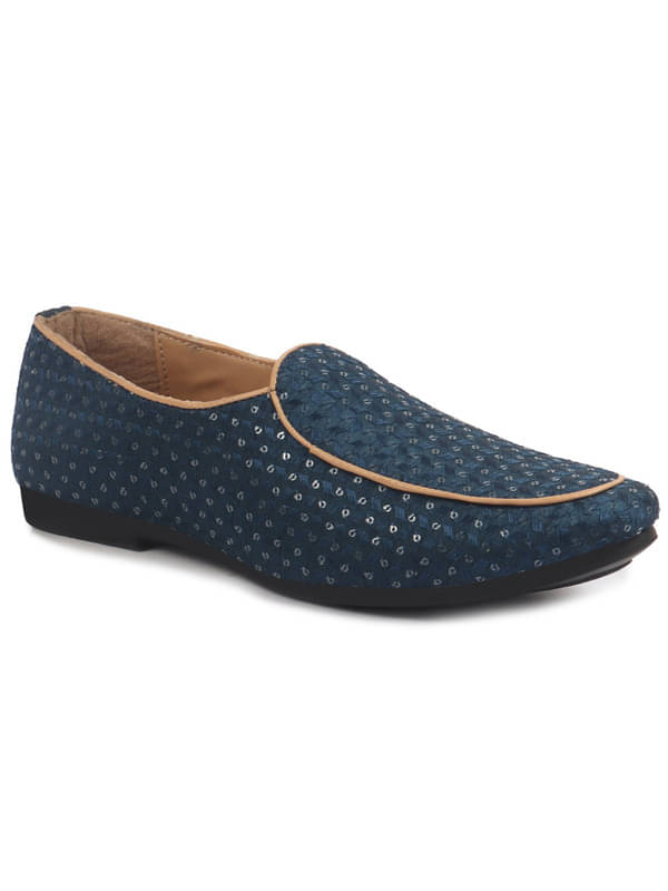     			Fausto Blue Men's Mojaris