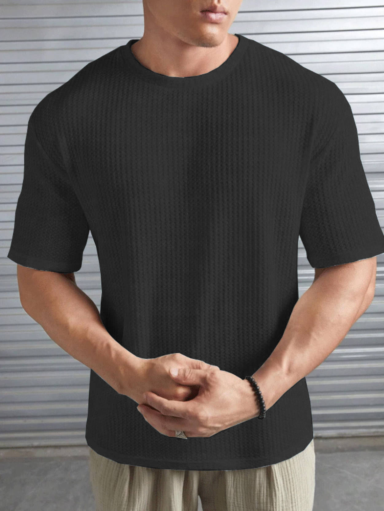 Hushbucks Polyester Regular Fit Self Design Half Sleeves Men's Round T-Shirt - Grey ( Pack of 1 ) Hushbucks Polyester Regular Fit Self Design Half Sleeves Men's Round T-Shirt - Grey ( Pack of 1 )