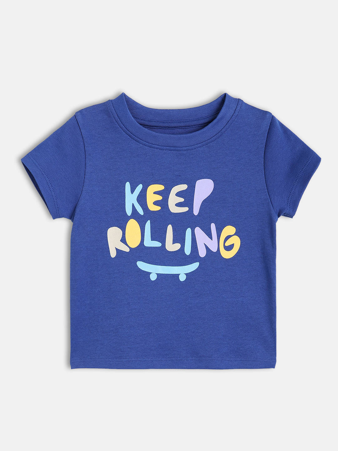     			MINI KLUB Pack of 1 Baby Boys Cotton T-Shirt ( Blue )