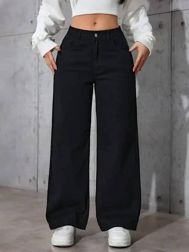 Niffer Fashion - Black Denim Regular Fit Women's Jeans ( Pack of 1 ) - Jeans | Buy online on ZillyBuy