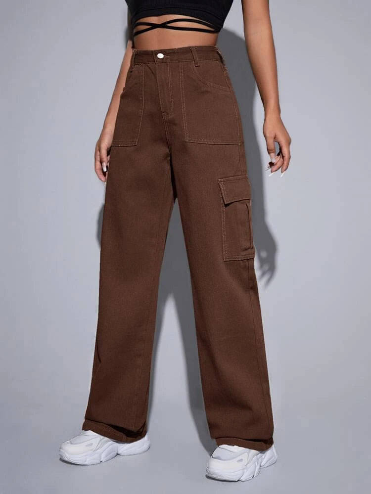     			Niffer Fashion - Brown Denim Boyfriend Fit Women's Jeans ( Pack of 1 )