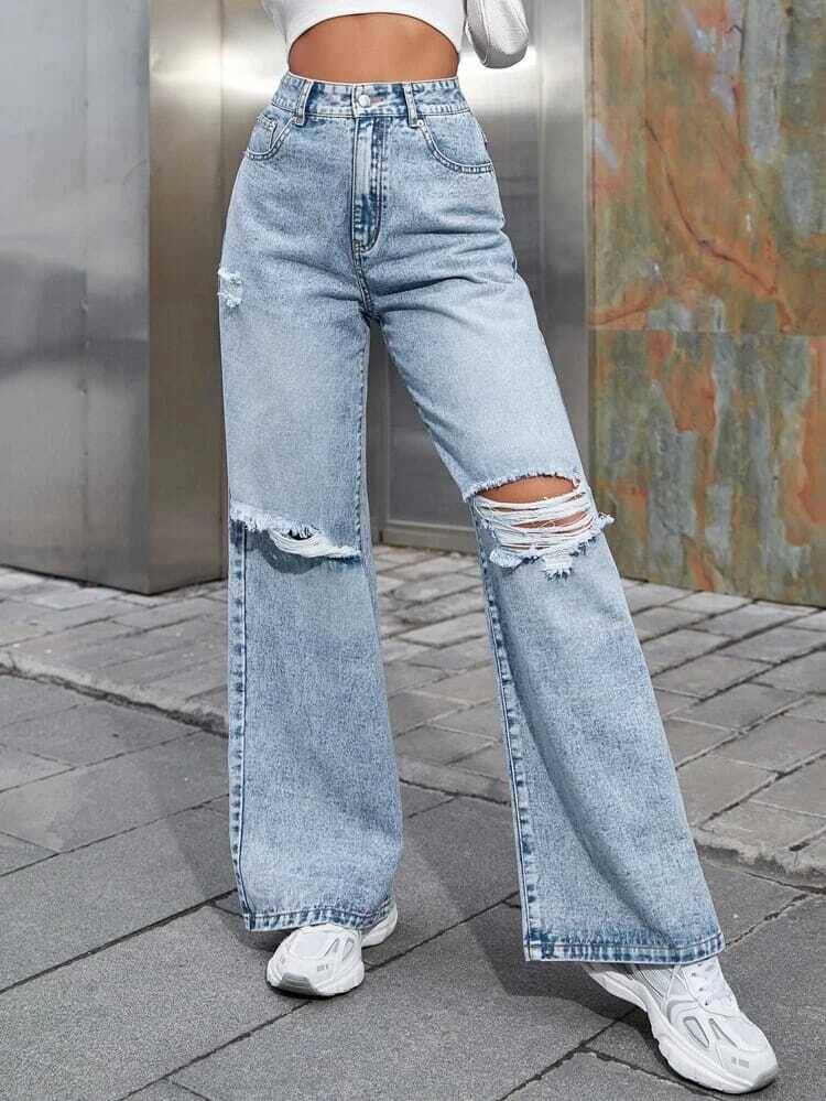    			Niffer Fashion - Light Blue Denim Regular Fit Women's Jeans ( Pack of 1 )