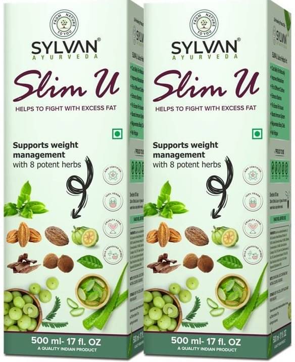 SYLVAN AYURVEDA FAT BURNER JUICE 500ML - HELPS TO LOOSE WEIGHT NATURALLY| PACK OF 2 (2 x 500 ml) SYLVAN AYURVEDA FAT BURNER JUICE 500ML - HELPS TO LOOSE WEIGHT NATURALLY| PACK OF 2 (2 x 500 ml)